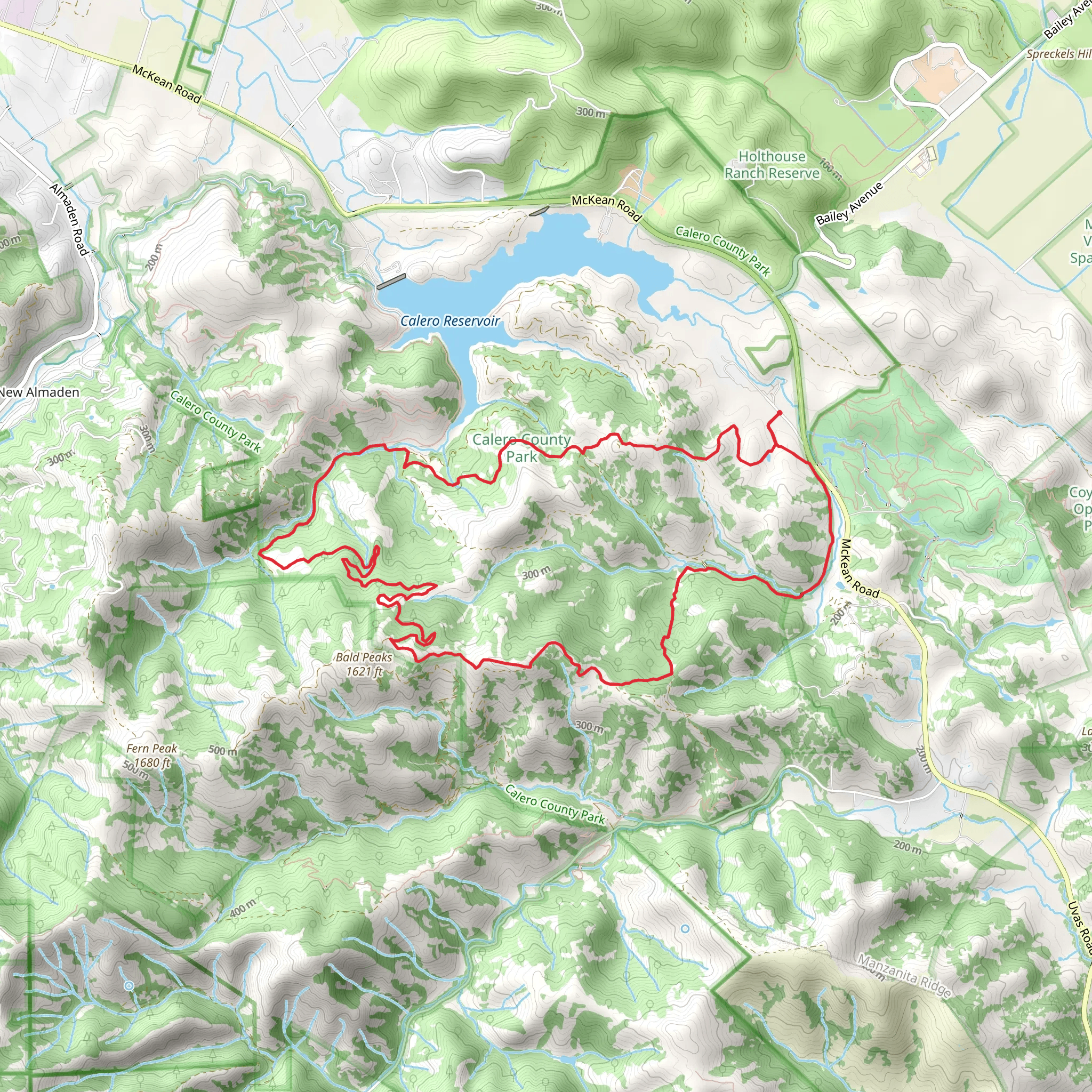 Serpentine and Chisnantuk Peak Loop Trail mobile static map