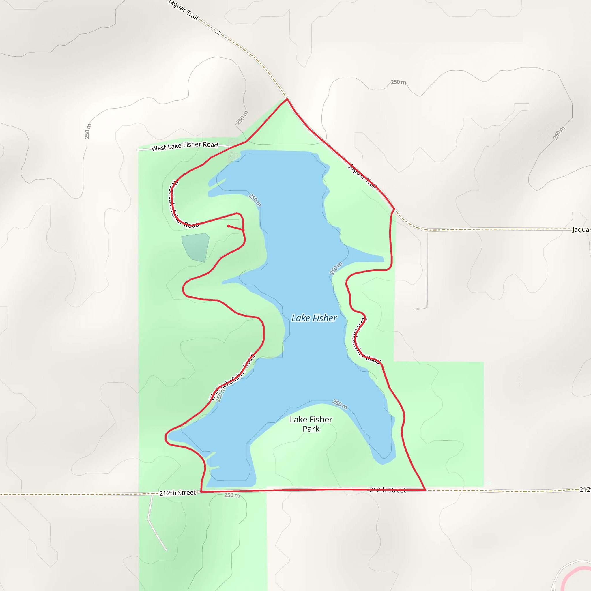 Lake Fisher Loop mobile static map