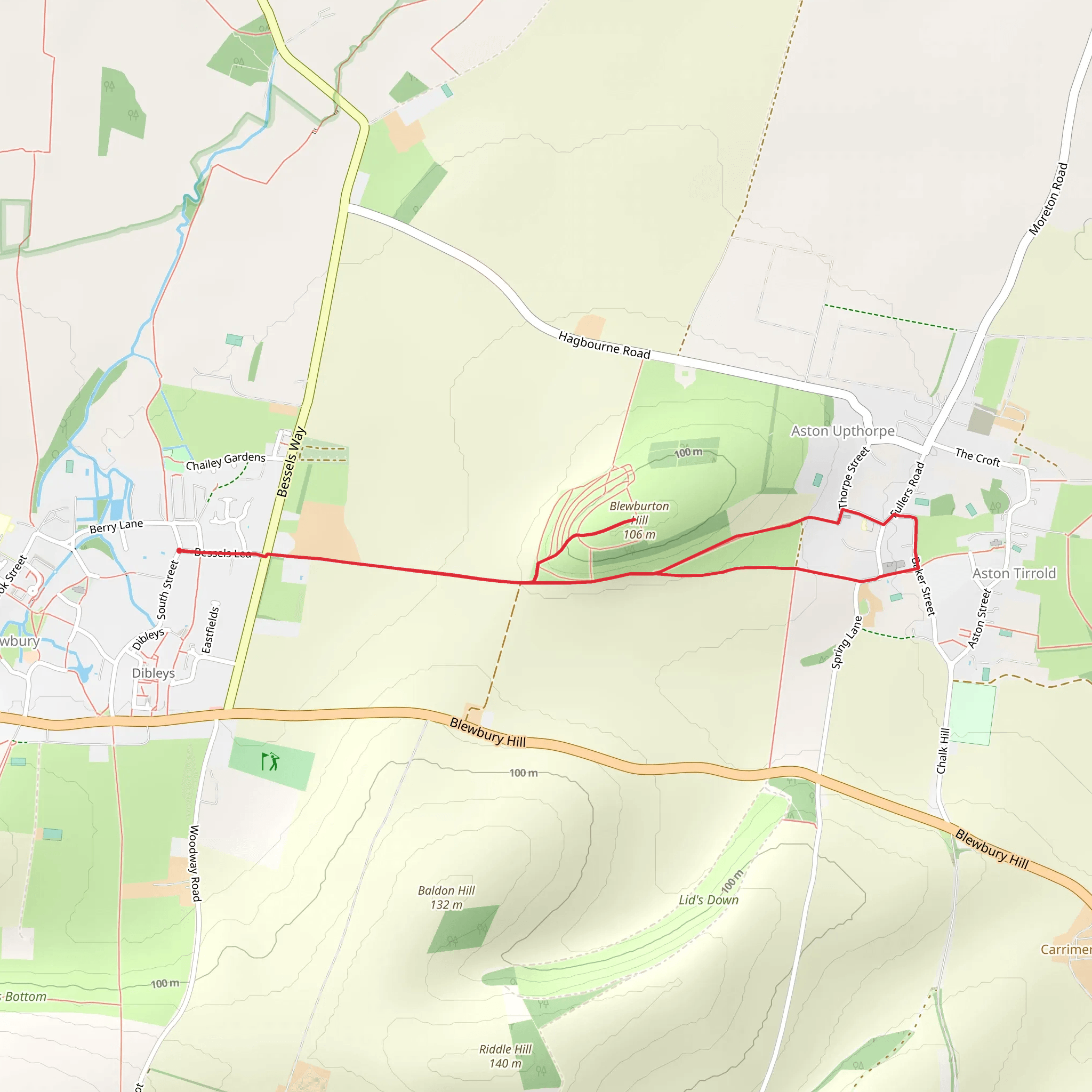 Blewbury mobile static map