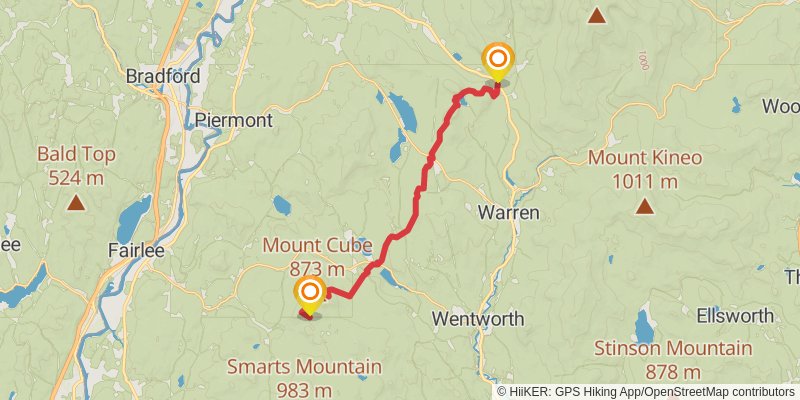 Appalachian Trail stage 174 Map