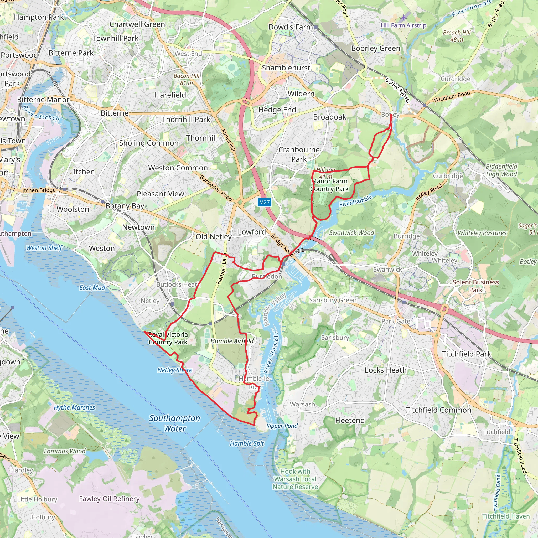 Strawberry Trail mobile static map