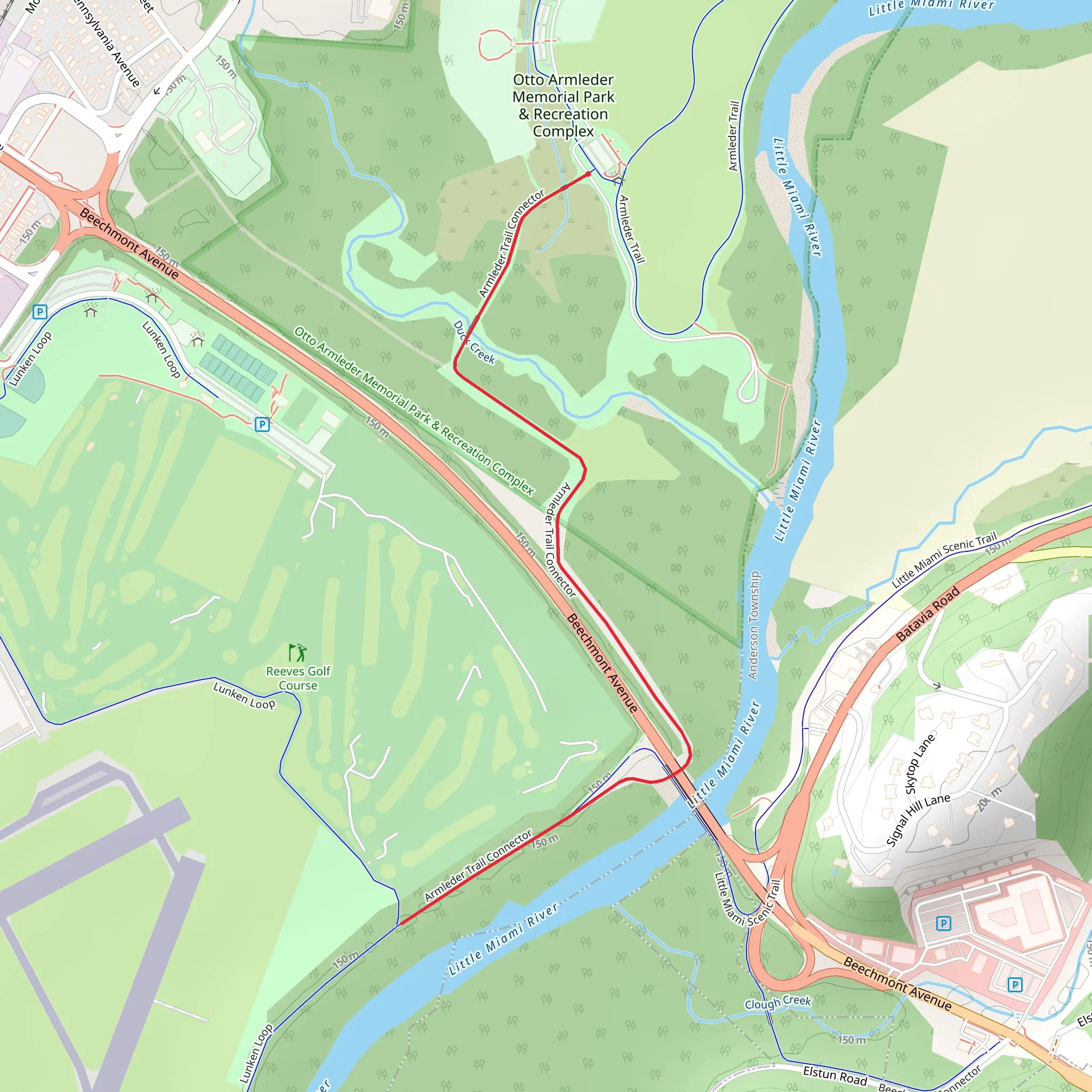 Armleder Trail Connector mobile static map