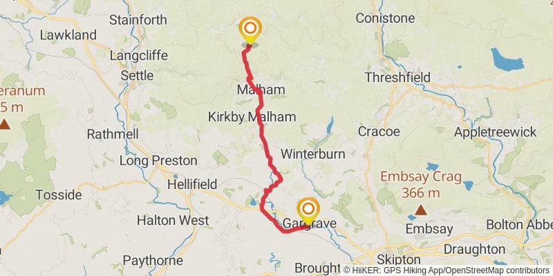 Airedale Way stage 4 Map