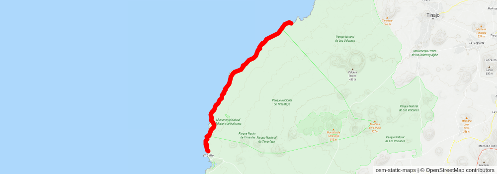 Playa de la Madera - El Golfo stage 2 Map