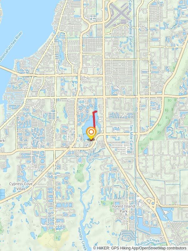 Lakes Regional Park Walk mobile static map