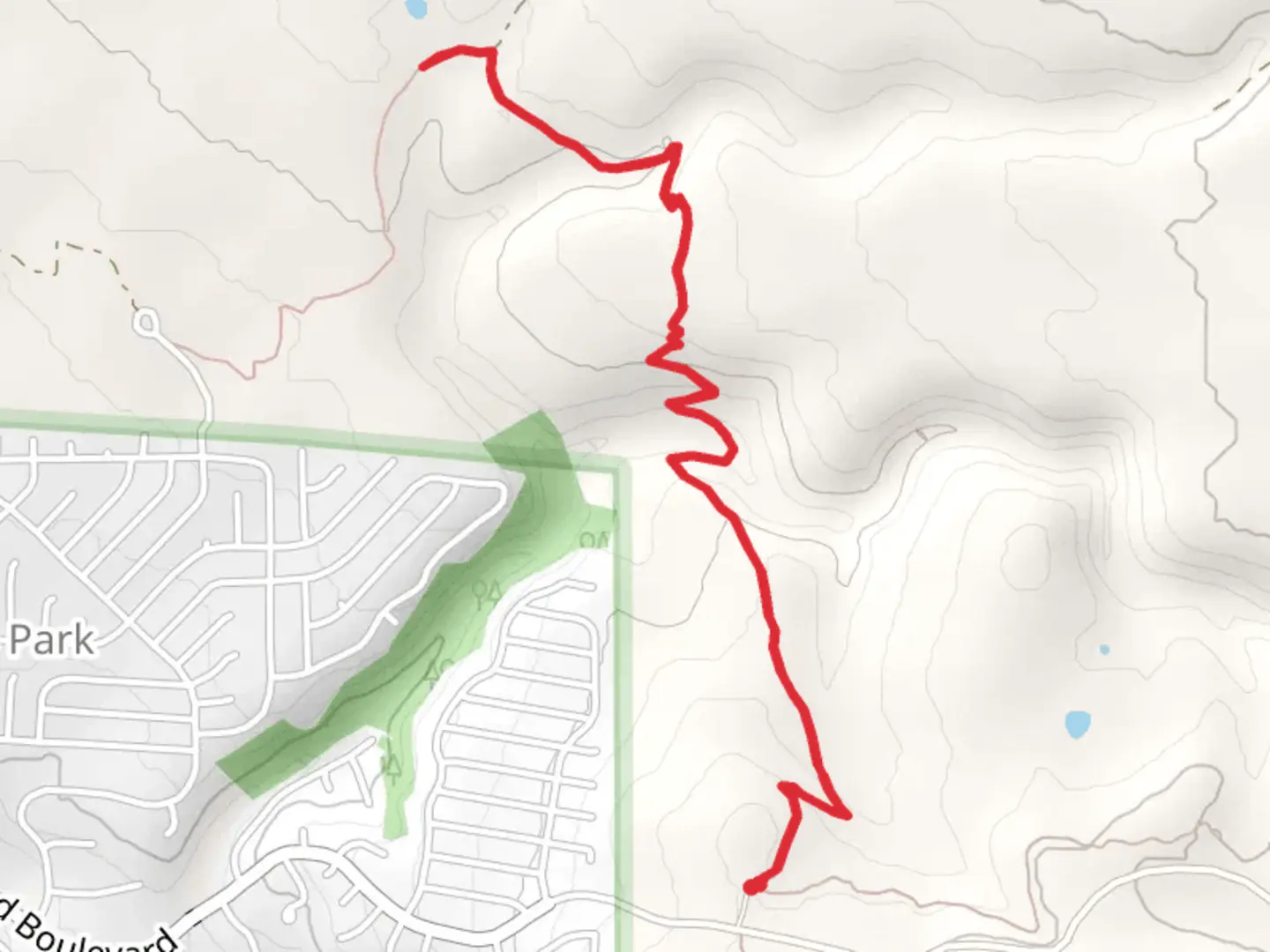 An image depicting the trail Munds Canyon Trail and its surrounding area.
