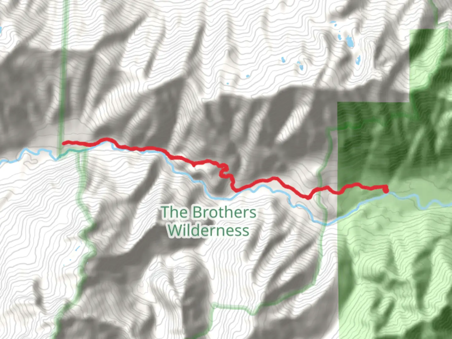 An image depicting the trail Duckabush Trail and its surrounding area.
