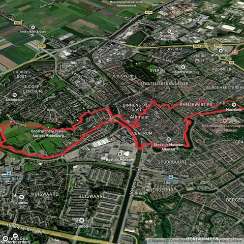 Halvemaansbrug and Friese Brug and Emma Kwartier Loop