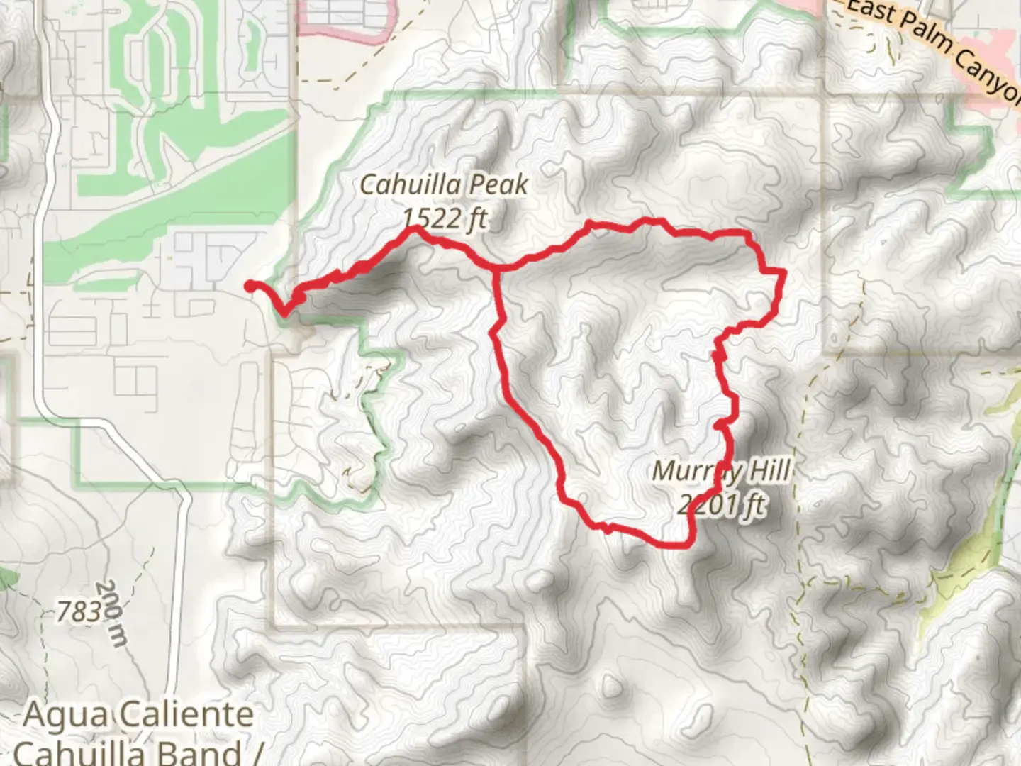 An image depicting the trail Garstin, Clara Burgess and Murray Hill Loop Trail and its surrounding area.