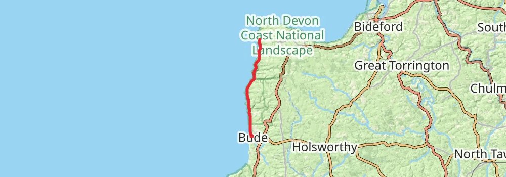 South West Coast Path stage 10 Map