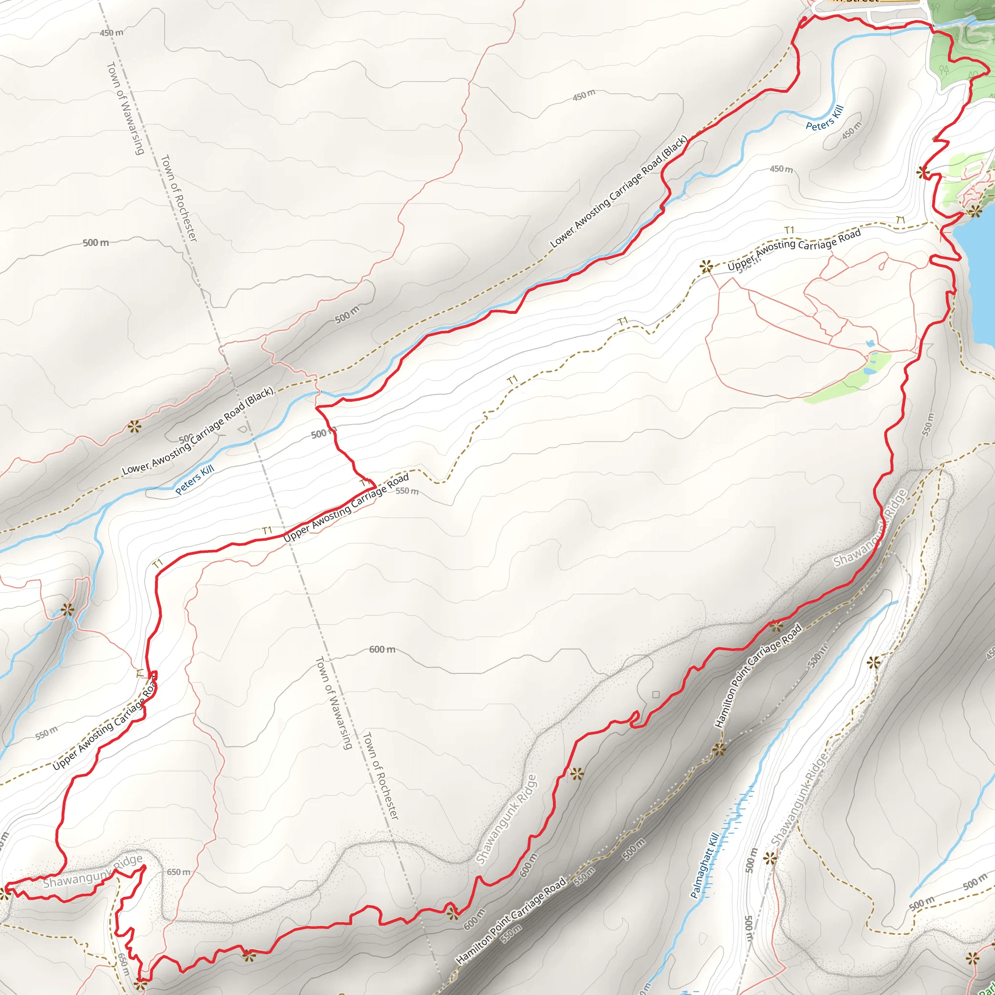 Shawangunk Ridge Loop mobile static map
