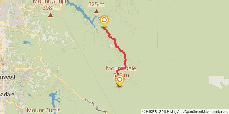 Bibbulmun Track stage 3 Map