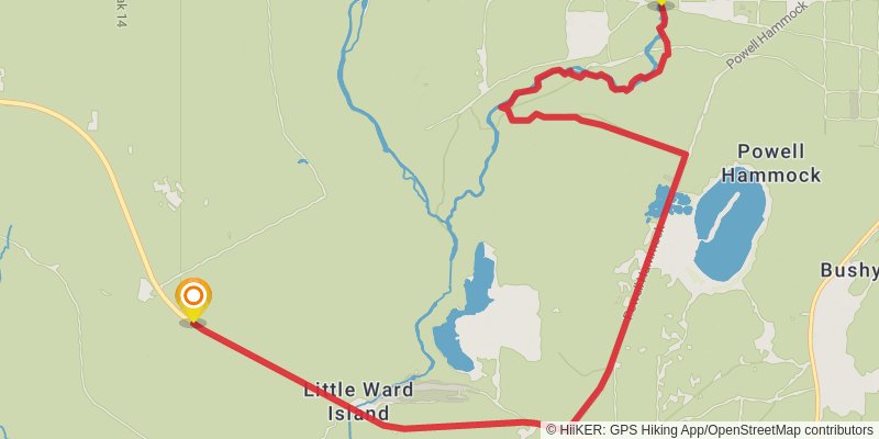 Florida National Scenic Trail stage 27 Map