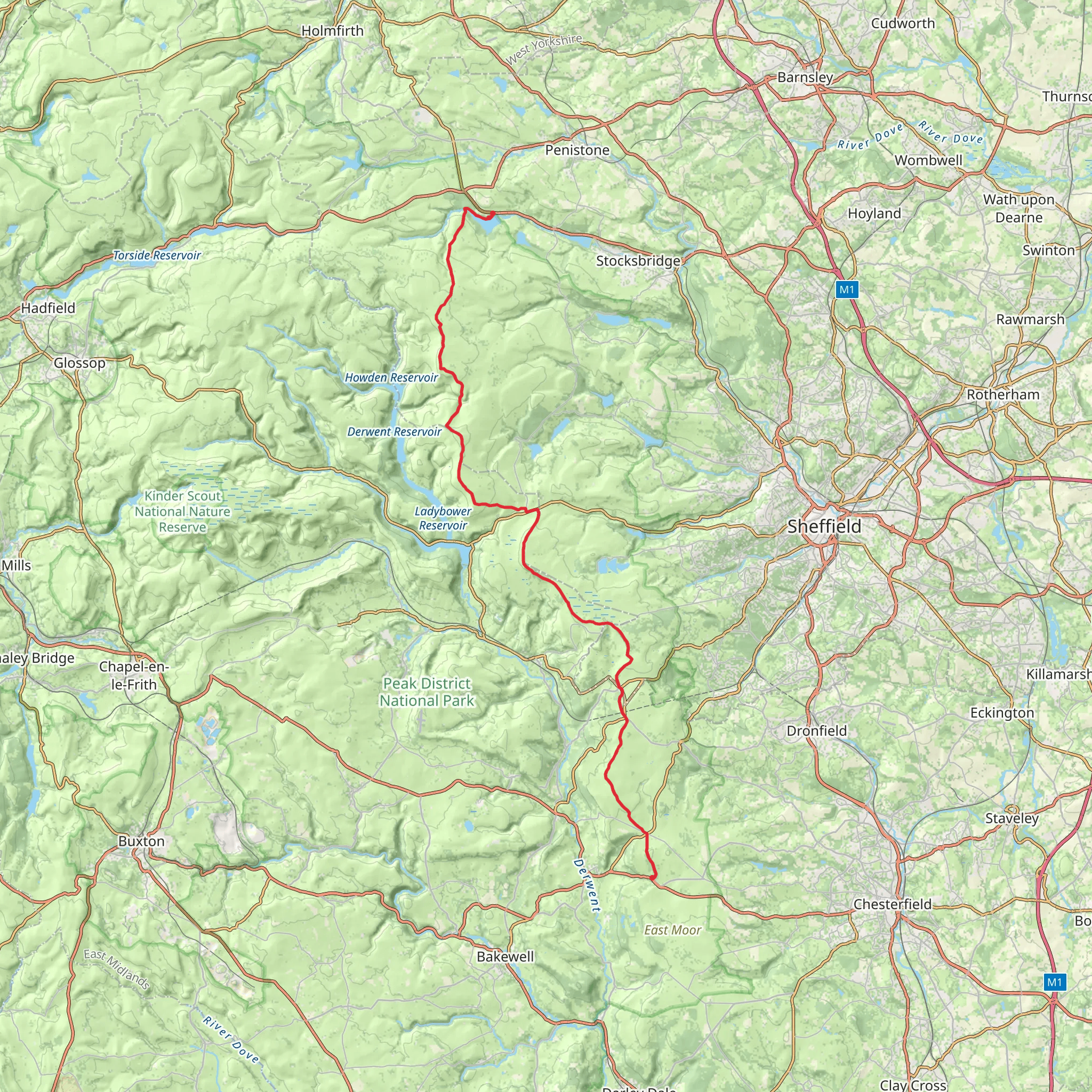 The Eastern Edges Walk mobile static map