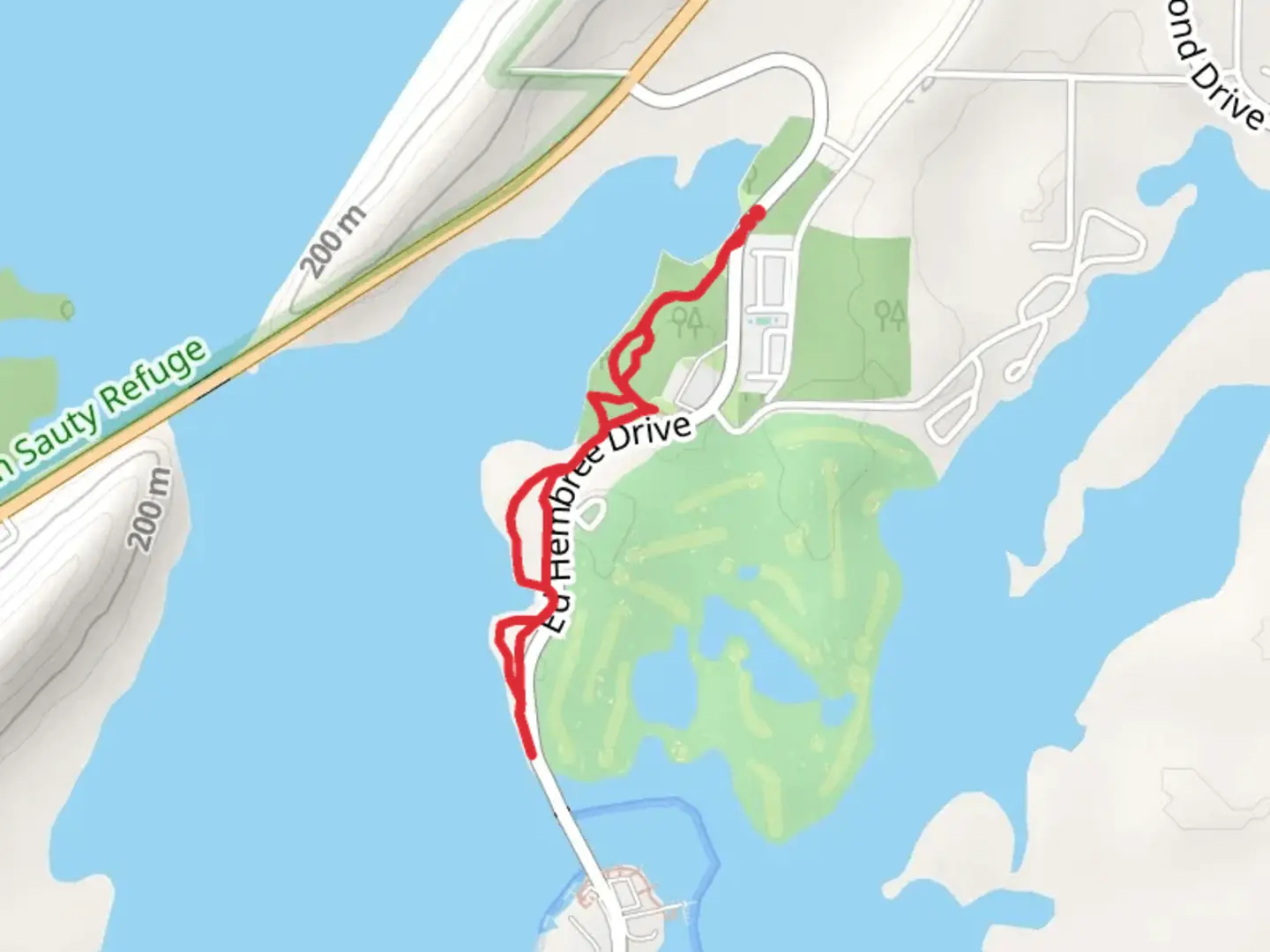 An image depicting the trail Goose Pond Colony Nature and Walking Loop Trail and its surrounding area.