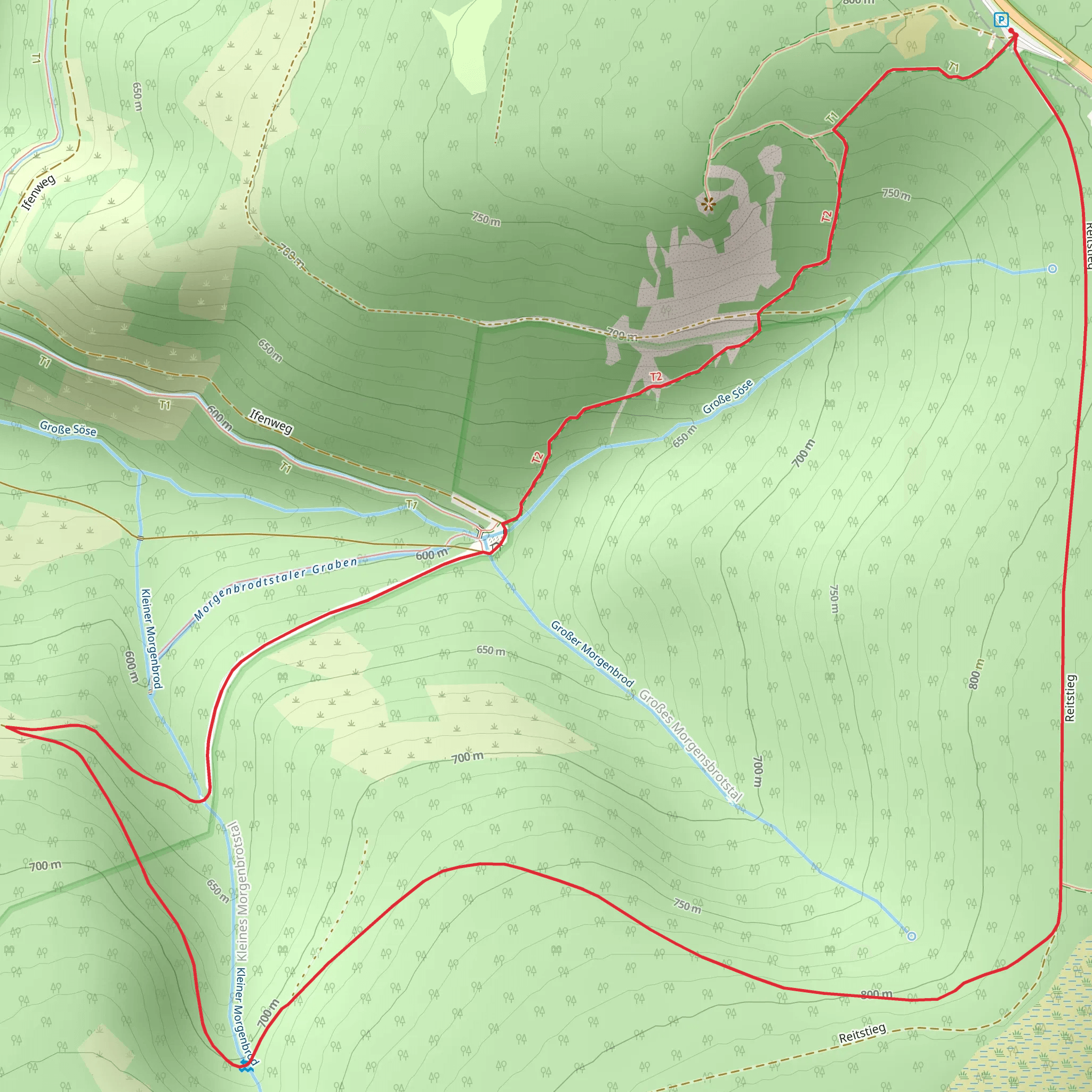 Sösestein via Reitstieg mobile static map