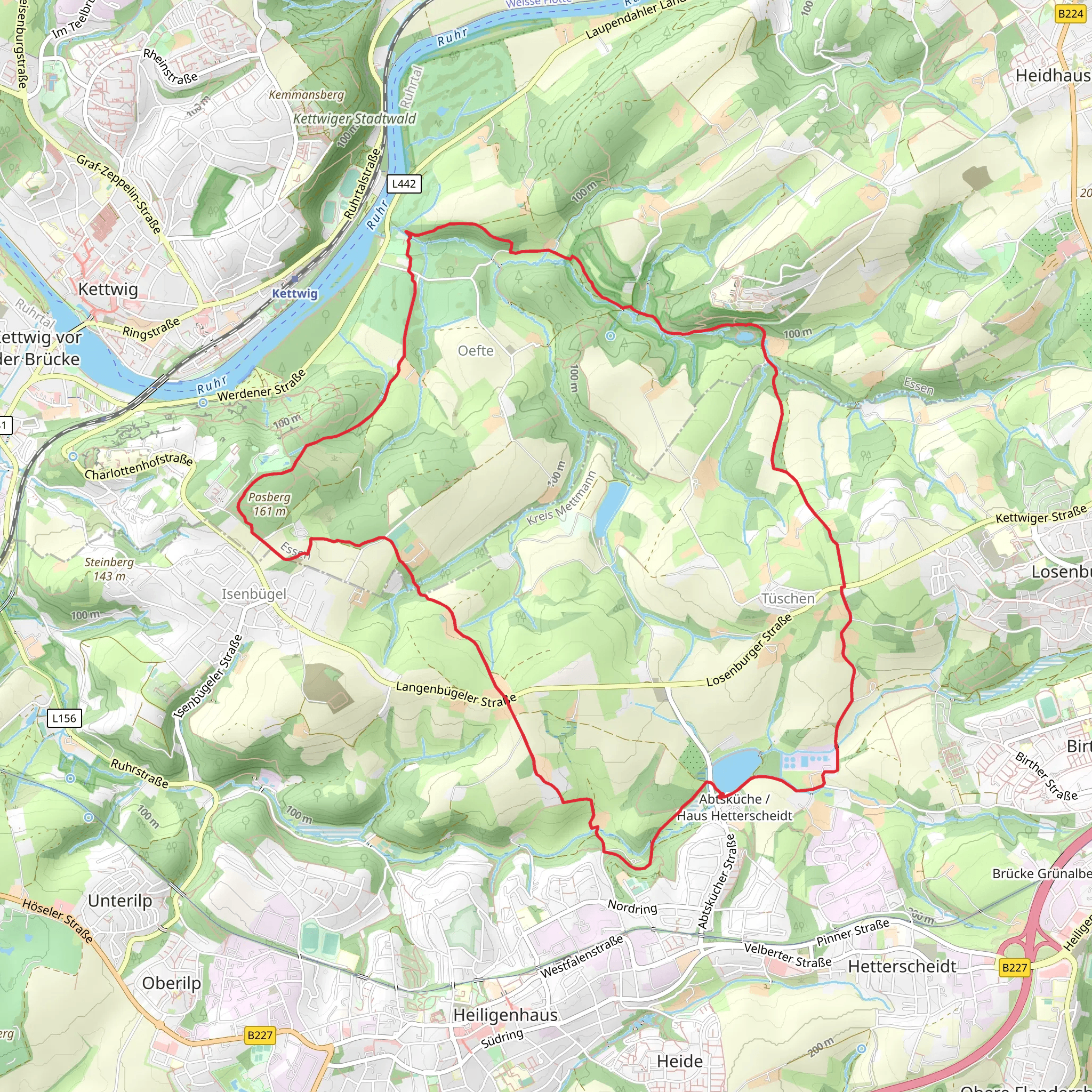 Abtskücher Teich Loop mobile static map
