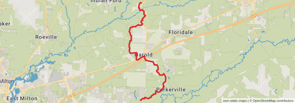 American Perimeter Trail - The South Primary stage 50 Map