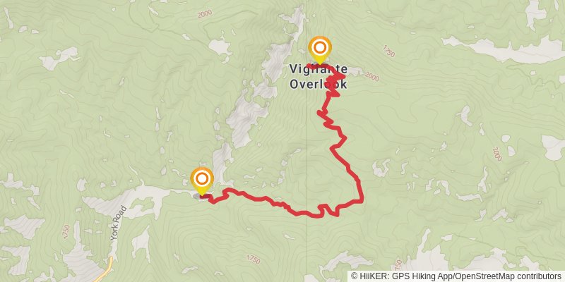 Hanging Valley Trail stage 2 Map