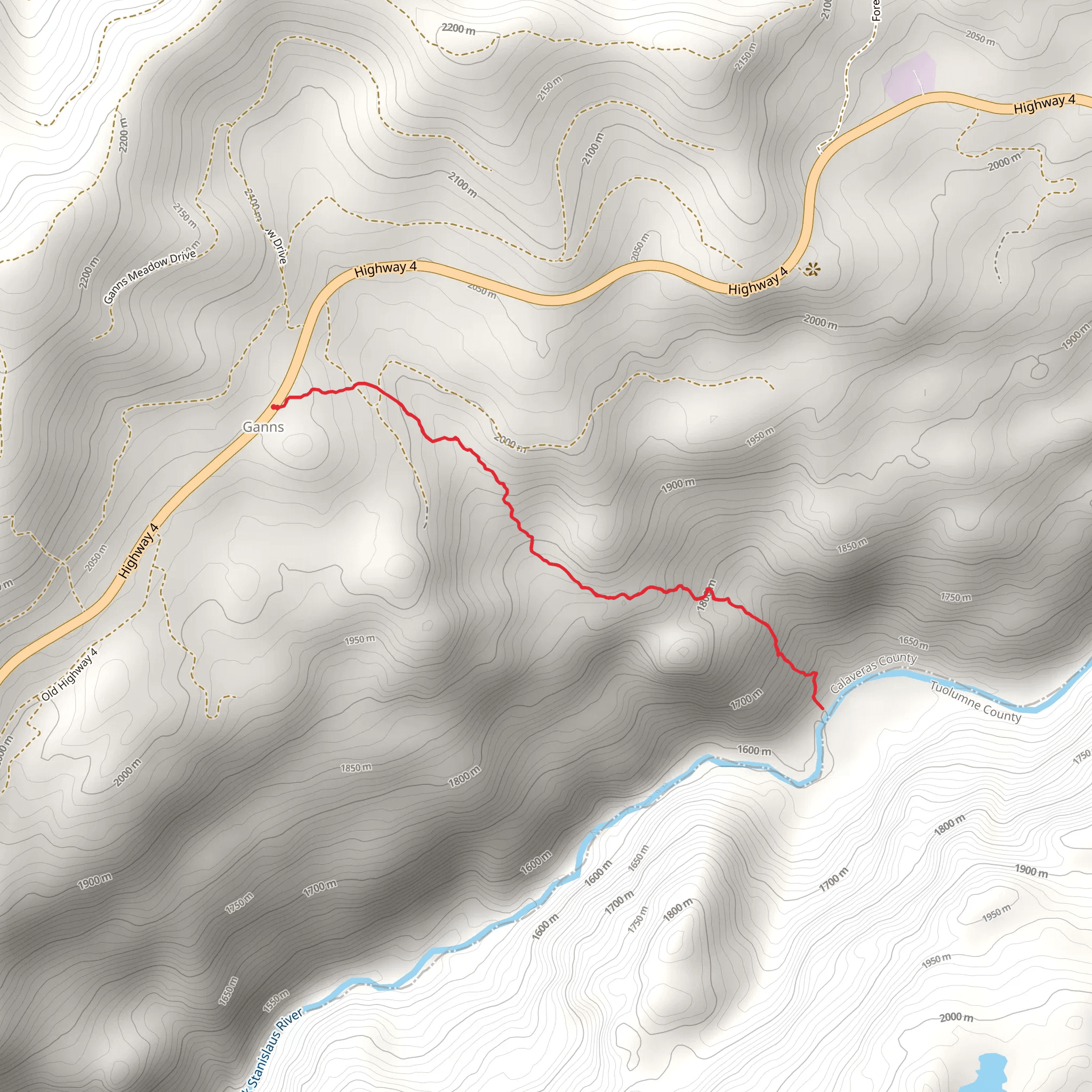 Ganns Trail mobile static map