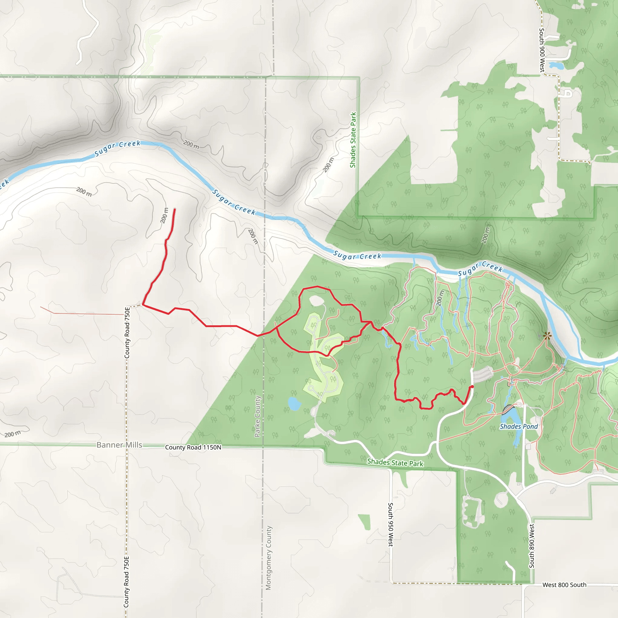 Back Pack Trail mobile static map