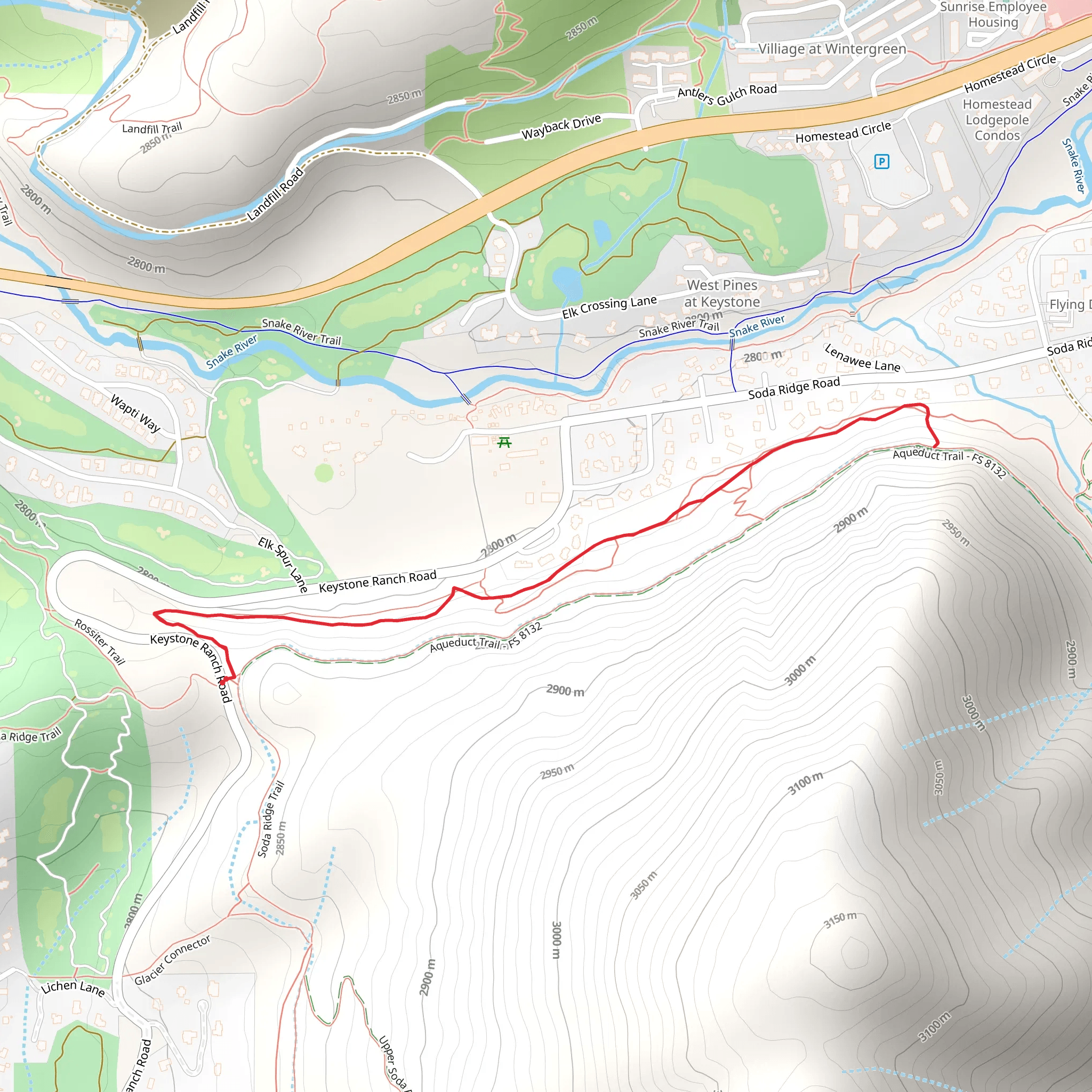 Cah - Vah Trail mobile static map