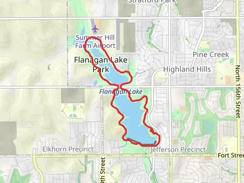 Flanagan Lake Park and Flanagan Lake Loop