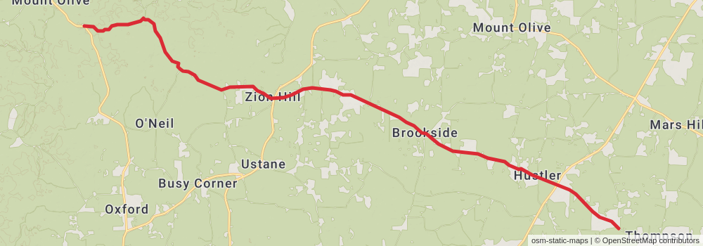 American Perimeter Trail - The South Primary stage 23 Map
