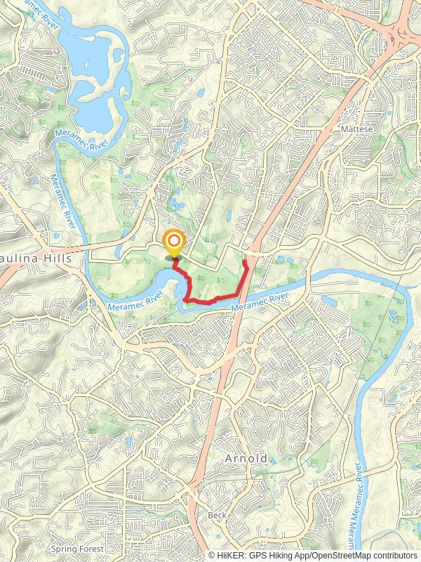 Meramec River from Holzer Park Road