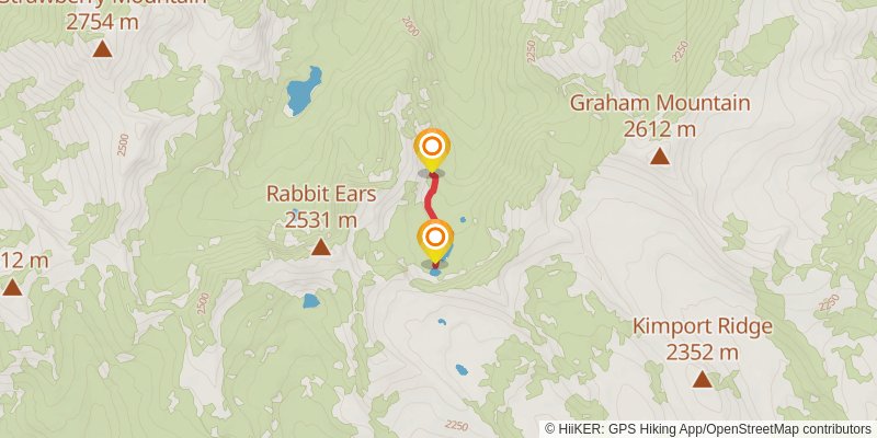 Strawberry Mountains Traverse spur 2 Map