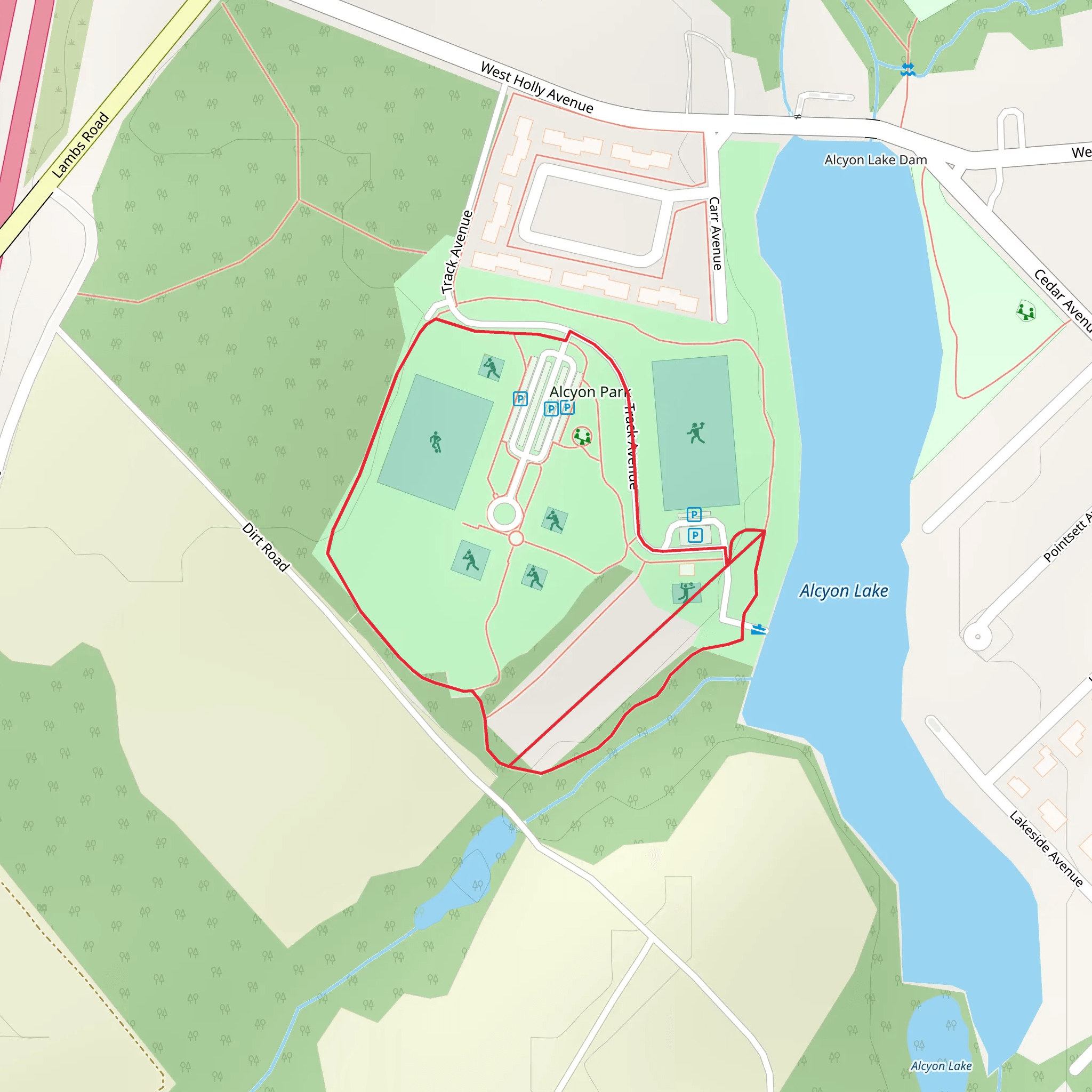 Track Avenue Loop mobile static map