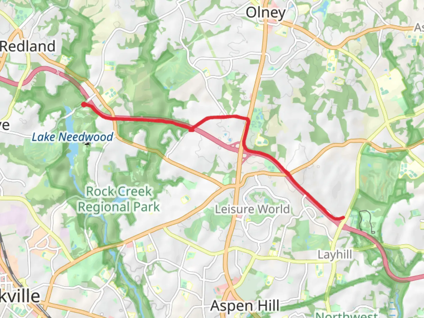 An image depicting the trail ICC Trail and its surrounding area.