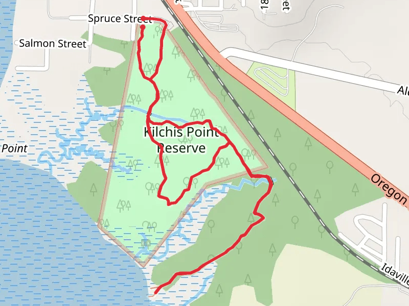 Kilchis Flat and KIlchis Point Reserve Loop