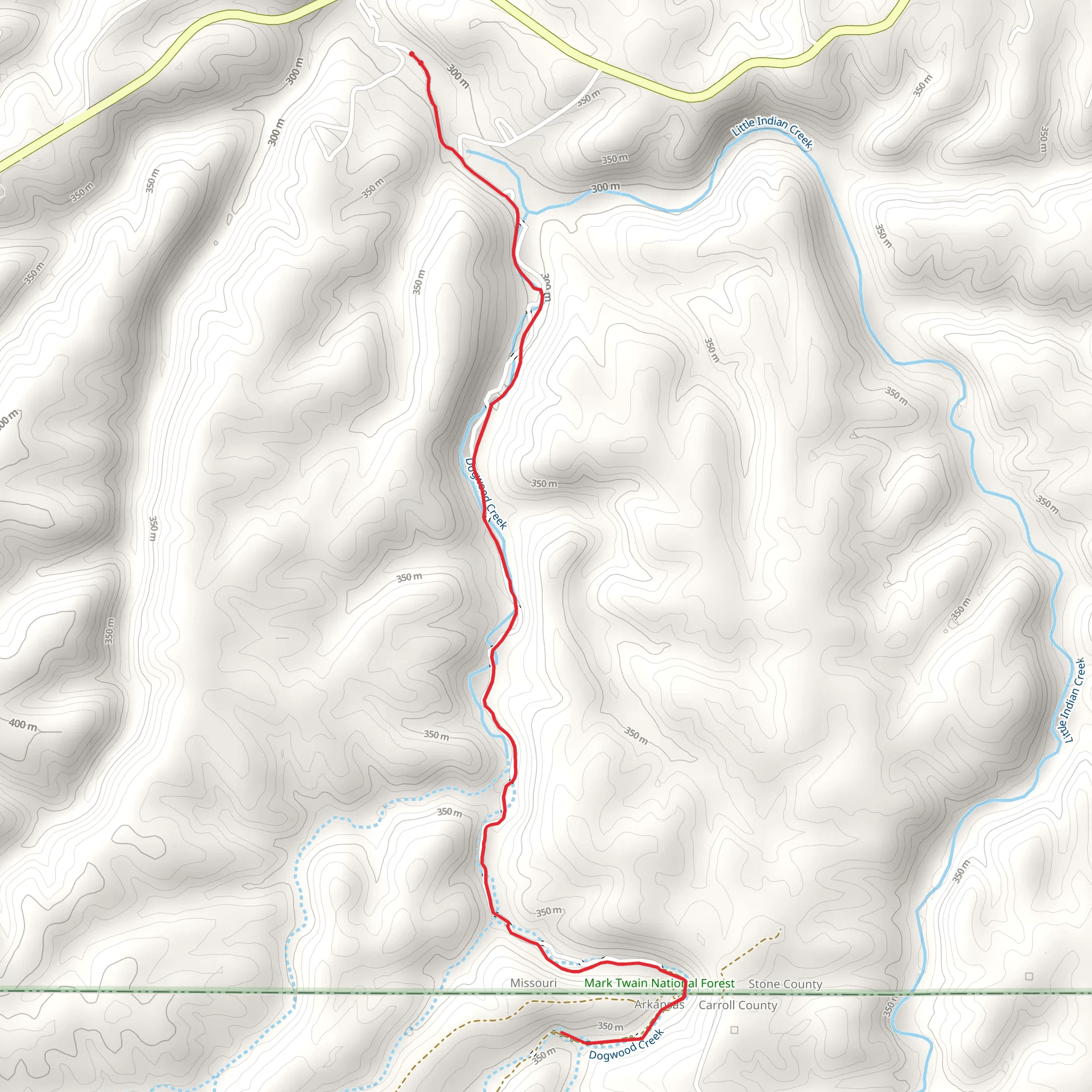 Dogwood Creek mobile static map