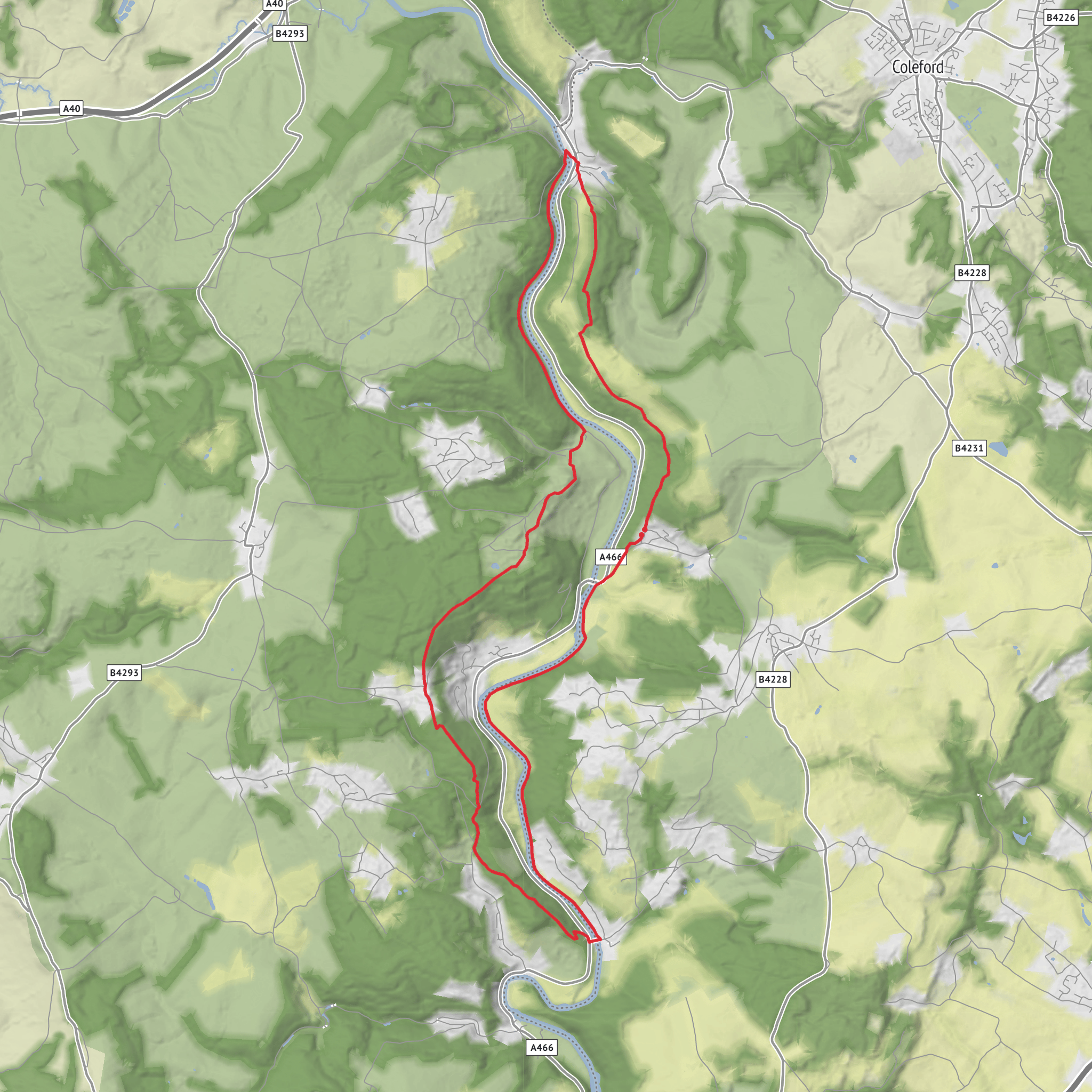 Bigsweir loop mobile static map