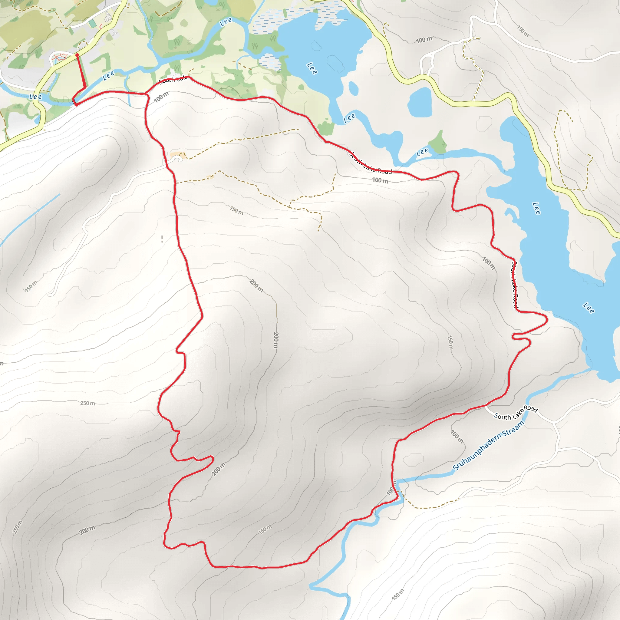 Ballingeary Loops – Kealvaugh Loop mobile static map