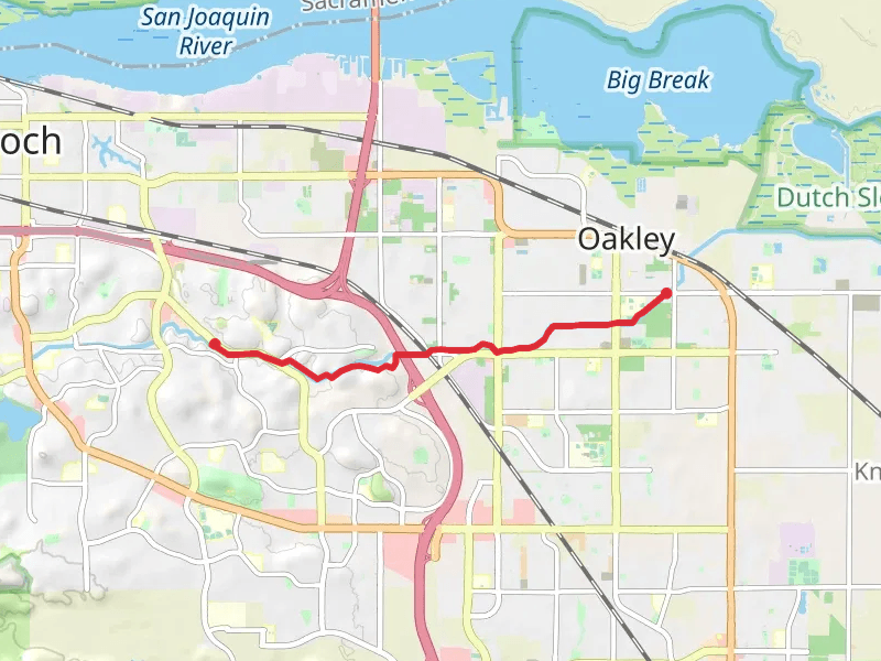 Delta De Anza Regional Trail from West Cypress Road