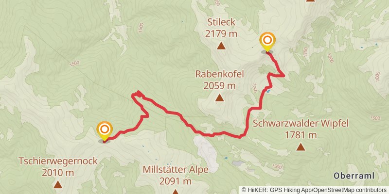 Alpe - Adria Trail spur 3 Map