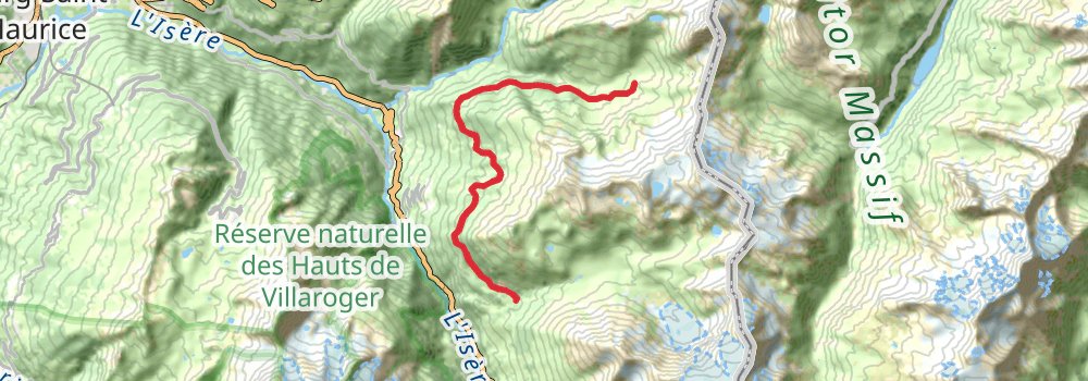 Via Alpina - Red Trail stage 101 Map