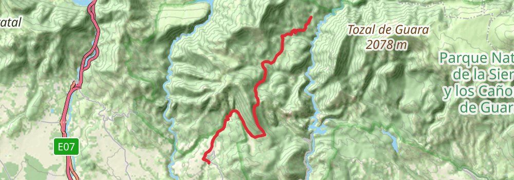 GR 268 Sendero de San Urbez stage 5 Map