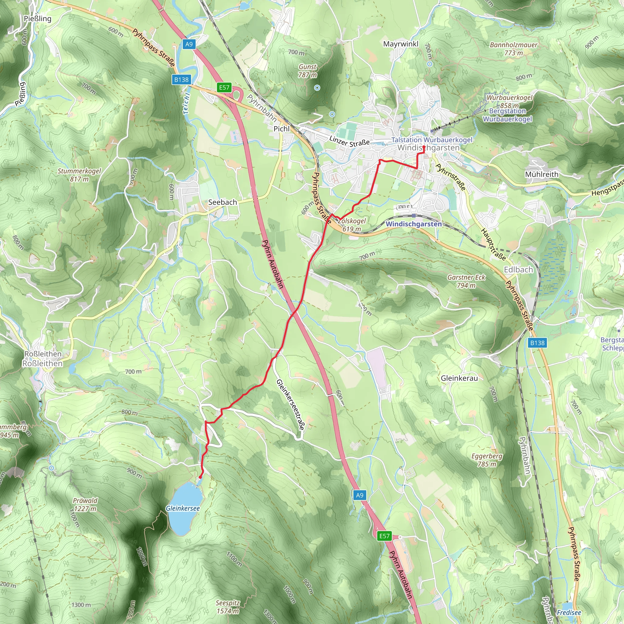 Windischgarsten - Gleinkersee Lake mobile static map