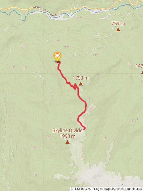 Deadhorse Camp Trail mobile static map