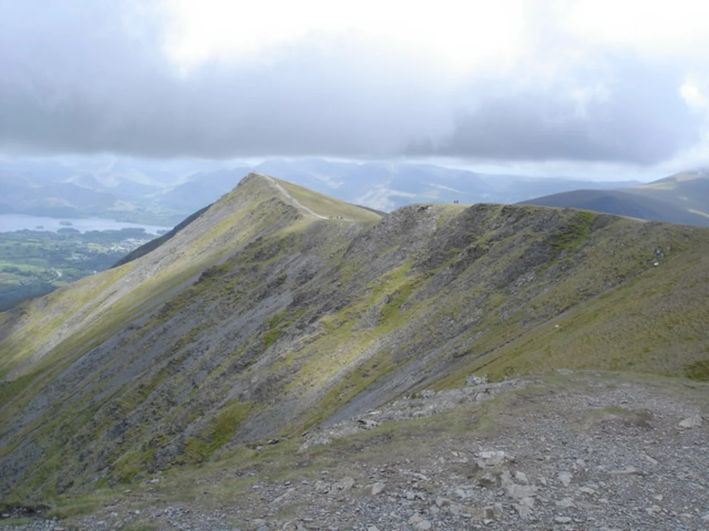 An image depicting the trail Halls Fell, Blencathra and Scales Tarn Loop - Scales and its surrounding area.