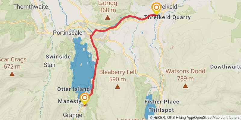 Borrowdale Ale Trail stage 3 Map