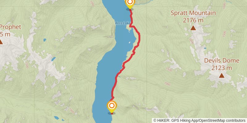 Desolation Peak via East Bank Trail stage 3 Map