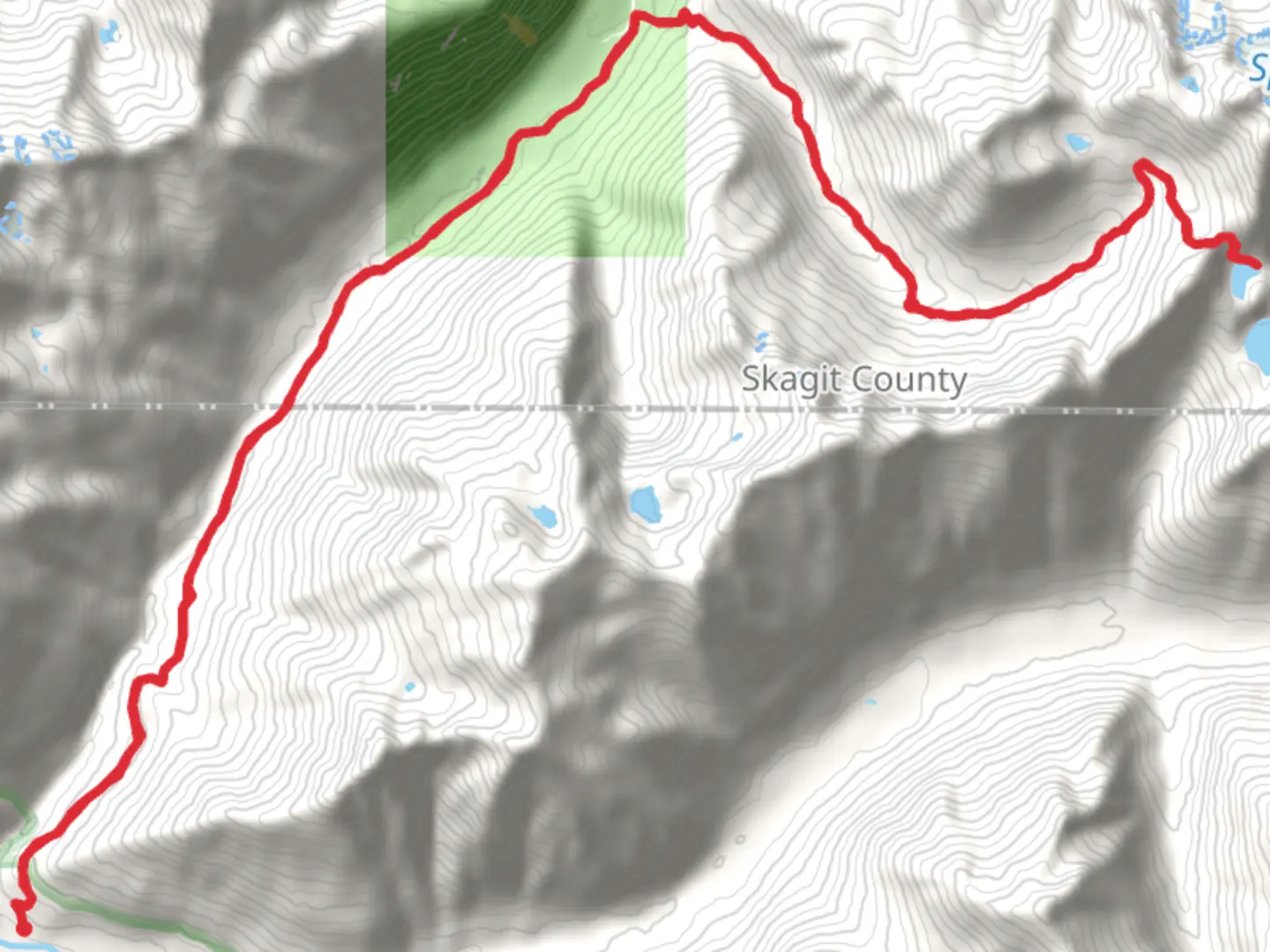 An image depicting the trail Bachelor Creek Trail and its surrounding area.