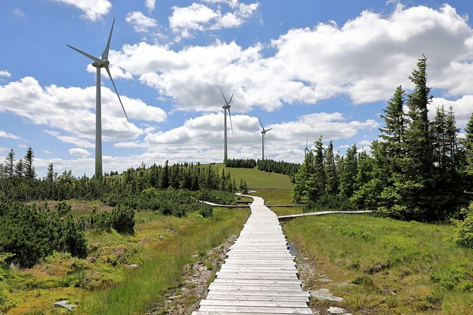 An image depicting the trail Rettenegg - Stuhleck - via the Planet Trail and its surrounding area.