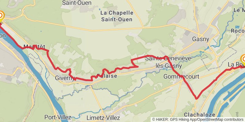 GR 2 - Sentier de la Seine stage 24 Map