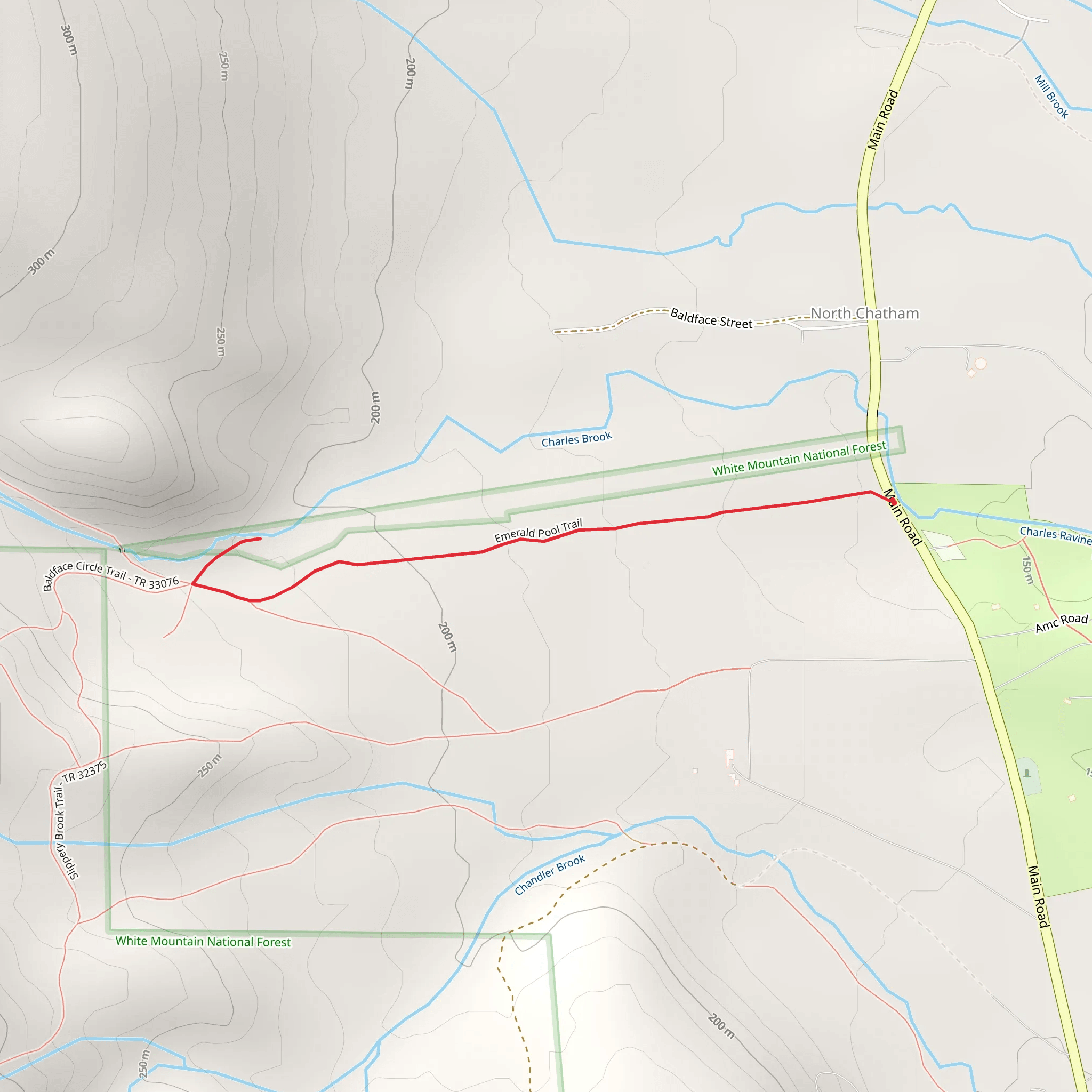 Emerald Pool Trail mobile static map