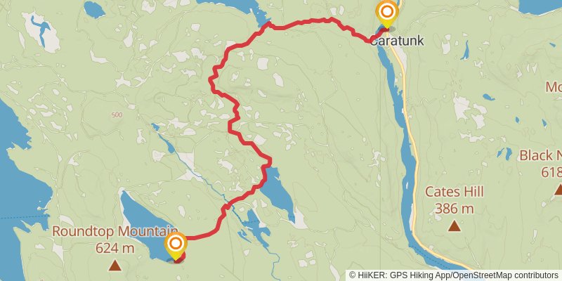 Appalachian Trail stage 199 Map